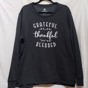 Women's dark gray graphic sweatshirt
